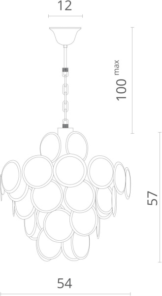 картинка Подвесная люстра хрустальная Chloe 7566/01 SP-8 от магазина BTSvet