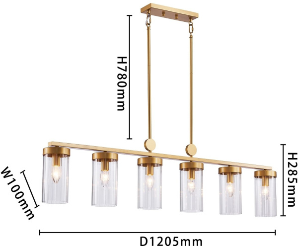 картинка Подвесной светильник Radiales 3099-6U от магазина BTSvet
