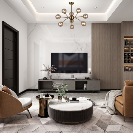 картинка Потолочная люстра на штанге Infinity 10164/9PL G9*40W Copper от магазина BTSvet