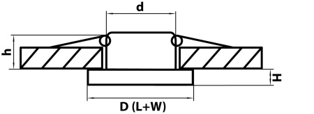 картинка Встраиваемый светильник RIFLE l 002524 от магазина BTSvet