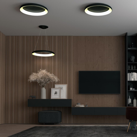 картинка Светильник накладной диммируемый, с пультом ДУ (2.4G) LED 60W Novotech Fold 359025 OVER от магазина BTSvet