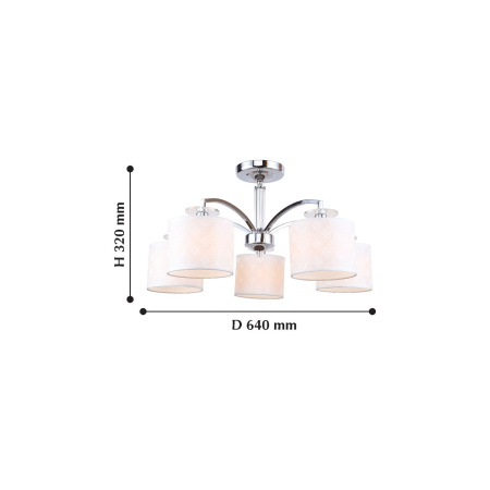 картинка Потолочная люстра Modum 2199-5U от магазина BTSvet