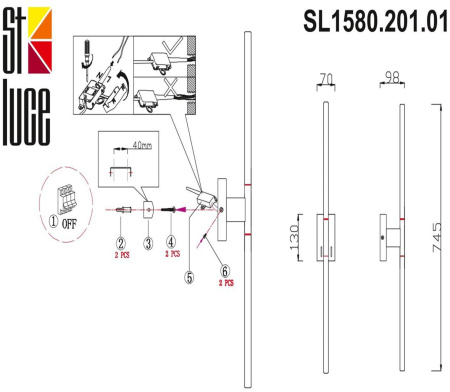 картинка Бра светодиодное с выключателем Ralio SL1580.201.01 от магазина BTSvet