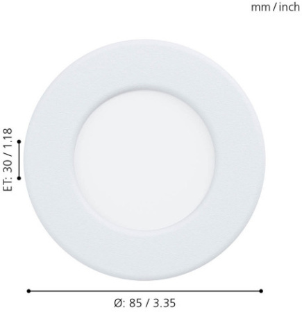 картинка Встраиваемый светильник светодиодный Fueva 5 99206 IP44 от магазина BTSvet