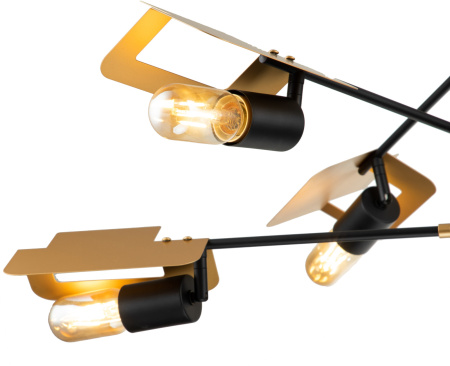 картинка Люстра потолочная на штанге Severo V000174 (10004/6R Black) от магазина BTSvet