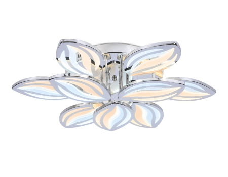 картинка Потолочная люстра светодиодная с пультом регулировкой цветовой температуры и яркости с ночным режимом ACRYLICA FA467 от магазина BTSvet