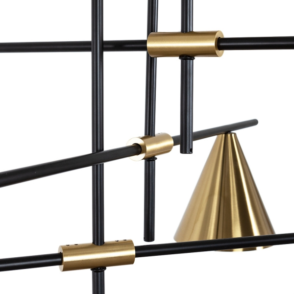 картинка Потолочная люстра на штанге Jacob A7029PL-9BK от магазина BTSvet