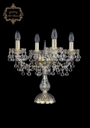 Хрустальная настольная лампа 12.26.4.141-45.Gd.B