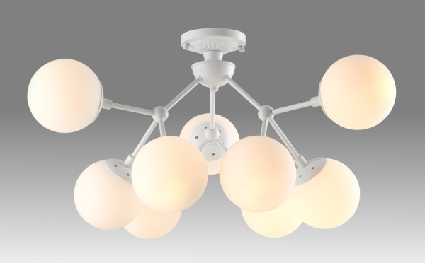картинка Потолочная люстра MEDEA PL9 WHITE от магазина BTSvet