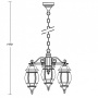 картинка Уличный подвесной светильник 83470/3L W от магазина BTSvet