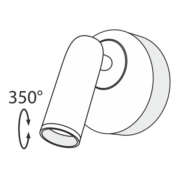 картинка Бра для чтения светодиодное с выключателем Mirax C038WL-L3W3K от магазина BTSvet