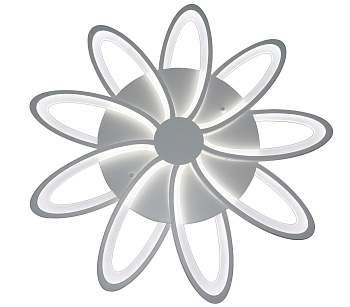 Потолочная люстра светодиодная с пультом и управлением со смартфона регулировкой яркости и цветовой температуры ночной режим таймер HIGH-TECH LED LAMPS 82009