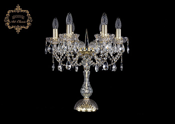 Хрустальная настольная лампа 12.21.6.141-45.Gd.Sp