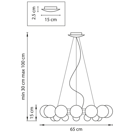 картинка Люстра в форме шарика SIMPLE LIGHT 801124 от магазина BTSvet
