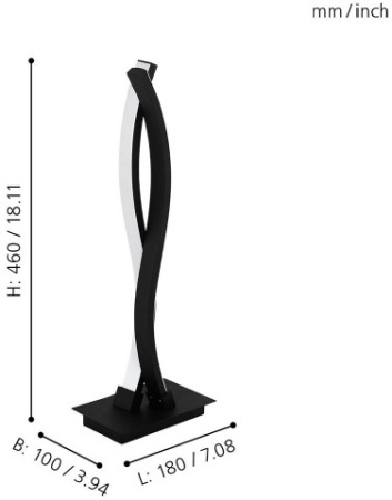 картинка Интерьерная настольная лампа светодиодная с выключателем Lasana 3 99318 от магазина BTSvet