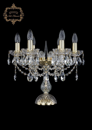 Хрустальная настольная лампа 12.12.6.141-37.Gd.Sp