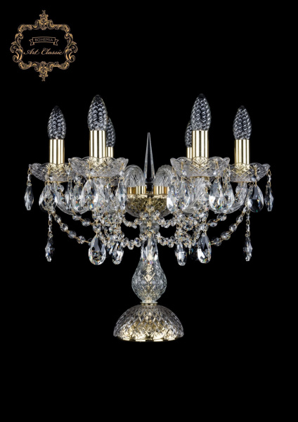 Хрустальная настольная лампа 12.12.6.141-37.Gd.Sp