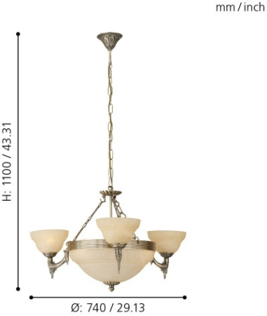 картинка Подвесная люстра Marbella 85857 от магазина BTSvet