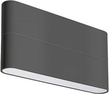 Фасадный светильник светодиодный SP-WALL-FLAT-S170x90-2x6W Warm3000 (GR, 120 deg, 230V) (Arlight, IP54 Металл, 3 года) 032412