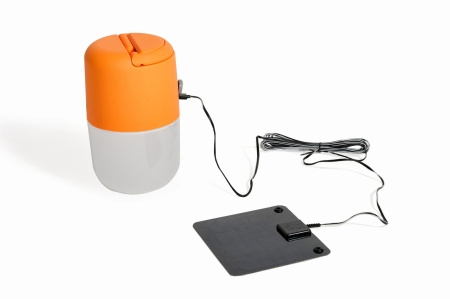 картинка Кемпинговый фонарь светодиодный с выключателем на солнечных батареях с USB-портом IP44 P9035 Or от магазина BTSvet