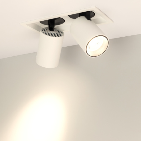 картинка LED спот встраиваемый LTD-PULL-S110x210-2x10W Warm3000 (WH, 24 deg, 230V) (Arlight, IP20 Металл, 5 лет) 031362 от магазина BTSvet