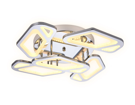 картинка Потолочная люстра светодиодная с пультом регулировкой цветовой температуры и яркости ночным режимом Acrylica FA588 от магазина BTSvet