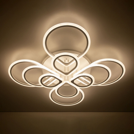 картинка Потолочная люстра светодиодная с управлением голосом и смартфоном с пультом регулировкой цветовой температуры и яркости Транай CL235A200E RGB от магазина BTSvet