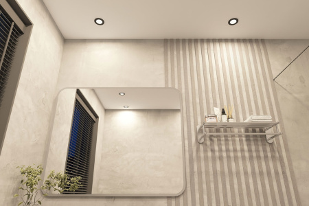 картинка Встраиваемый влагозащищенный светильник PORT DK3101-BK от магазина BTSvet