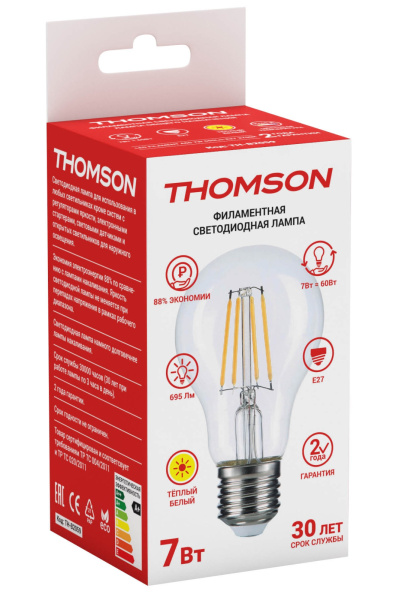 картинка Лампочка светодиодная филаментная A60 TH-B2059 от магазина BTSvet