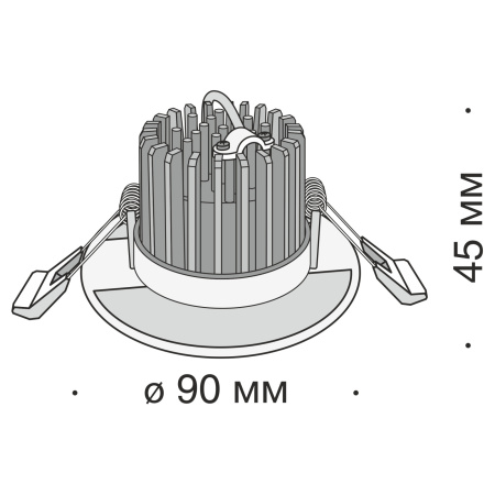 картинка Встраиваемый светильник Zen DL038-2-L7W от магазина BTSvet