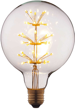 Светодиодная ретро лампочка Эдисона груша E27 3W G12547LED