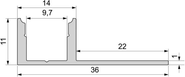 картинка Профиль для светодиодной ленты EL-01-08 975331 от магазина BTSvet