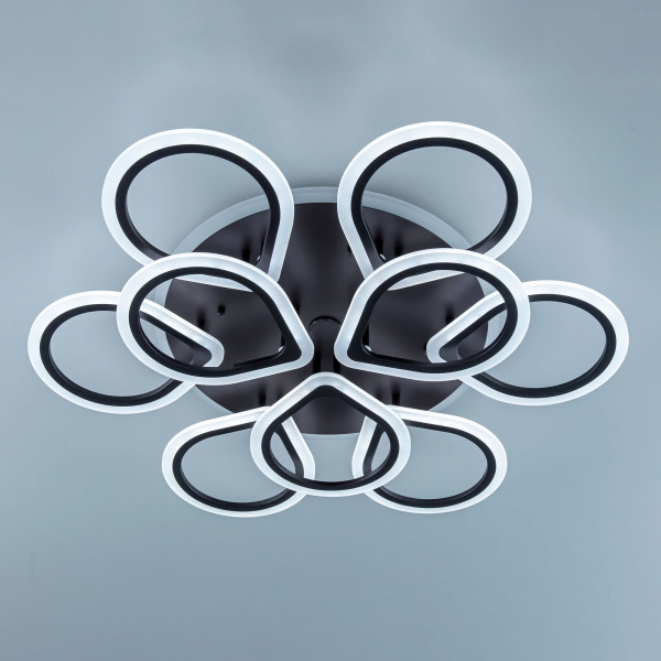 картинка Потолочная люстра светодиодная с управлением голосом и смартфоном с пультом регулировкой цветовой температуры и яркости Транай CL235A195E RGB от магазина BTSvet