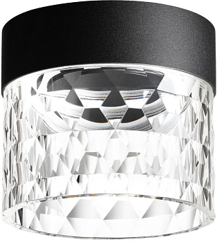 Светильник накладной светодиодный черный 358998 AURA OVER