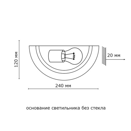 картинка Настенный светильник Duna 053 золото от магазина BTSvet