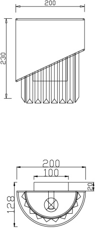 картинка Бра хрустальное Eclipse FR5170WL-01N от магазина BTSvet