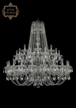 Хрустальная подвесная люстра 11.21.20+10+5.400.2d.Br.Sp
