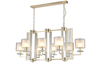 Подвесная люстра NICOLAS SP8 L1000 GOLD/WHITE