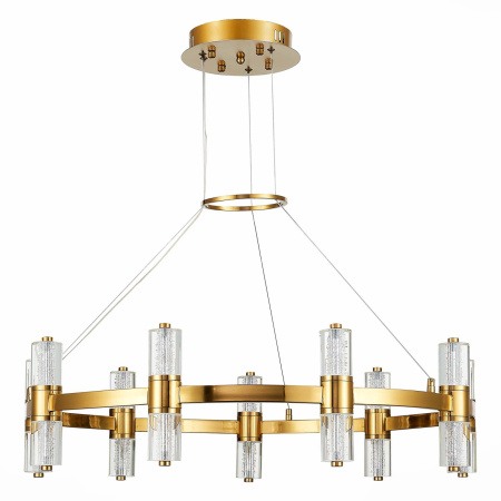 картинка Подвесная люстра Gemina SL6007.203.18 Латунь/Прозрачный LED 18*2,5W 4000K от магазина BTSvet