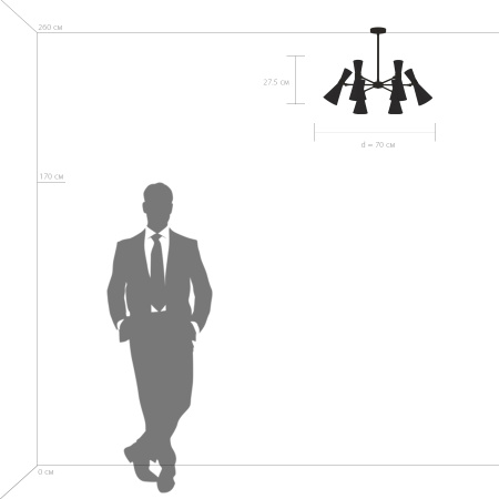 картинка Потолочная люстра Dumo 816061 от магазина BTSvet