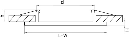 картинка Рамка для светильника DOMINO QUADRO 214547 от магазина BTSvet