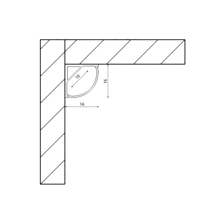 картинка Профиль для светодиодной ленты SF-1616 от магазина BTSvet