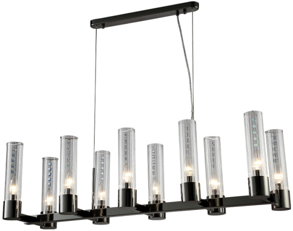 Подвесная люстра OTONO OTONO SP10 L980 BLACK CHROMIUM/TRANSPARENTE