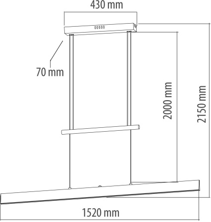картинка Подвесной светильник светодиодный диммируемый с выключателем и ночным режимом Ральф 675013603 от магазина BTSvet