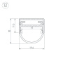 картинка Профиль ARH-WIDE-B-H20-2000 ANOD (Arlight, Алюминий) 016188 от магазина BTSvet