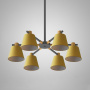 картинка Потолочная люстра на штанге NATURA A YELLOW 6 от магазина BTSvet