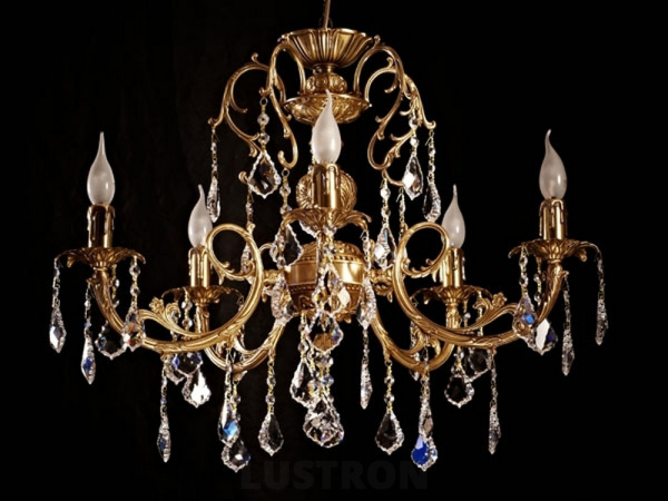 Подвесная люстра 8888/5 AB Leaf crystal