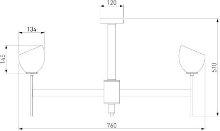 картинка Потолочная люстра на штанге Arrista 60130/8 от магазина BTSvet