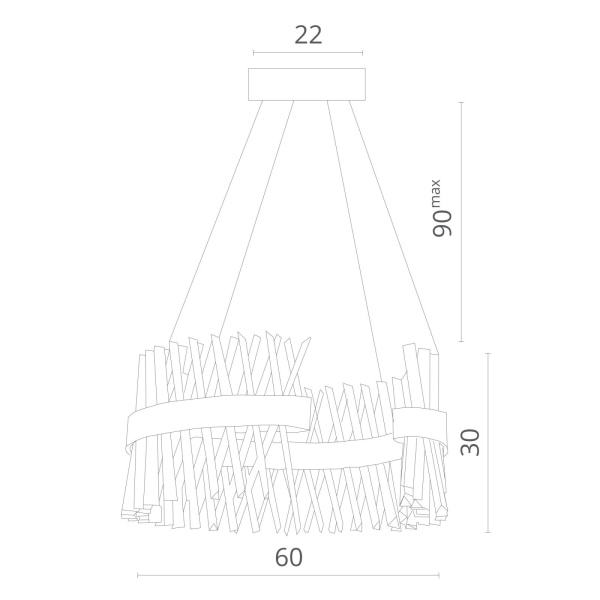 картинка Подвесная люстра Corona 1685/01 SP-1 от магазина BTSvet