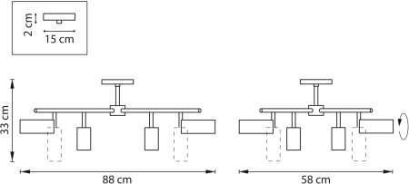 картинка Люстра потолочная на штанге Rullo LR728374874 (571728+214437-4+214487-4) от магазина BTSvet